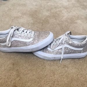 WOMENS GLITTER VANS